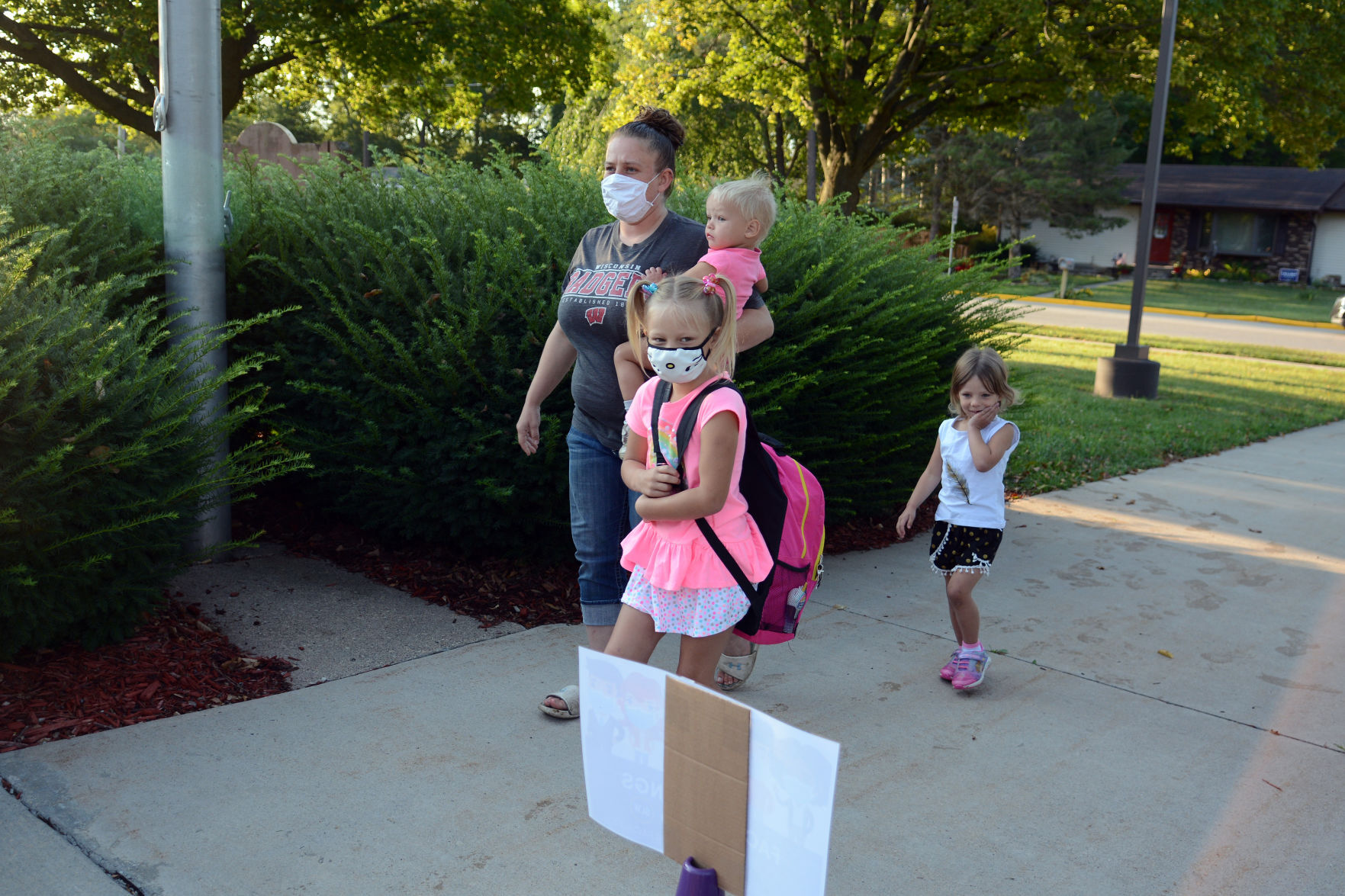First day of school 2020 in Baraboo